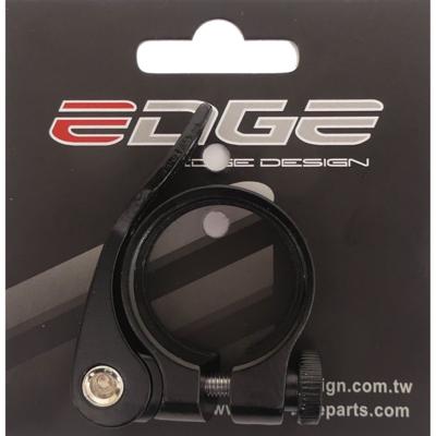 Zadelpenklem ø34,9 mm Edge aluminium met snelspanner - zwart