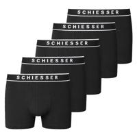 Schiesser Boxershorts 95/5 zwart 5-pack - thumbnail