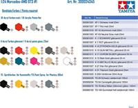 Tamiya 300024345 Mercedes-AMG GT3 #1 Auto (bouwpakket) 1:24 - thumbnail