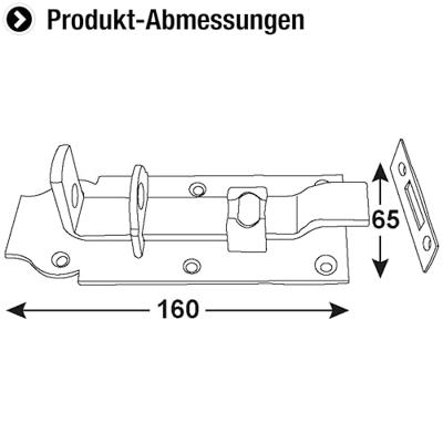 Connex Gebogen Schuif 65X160 Met Gat Bvz - DYB2206011