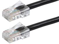 Monoprice ZerobootCat5e Ethernet patchkabel - netwerk internetkabel - RJ45, getranded, 350 Mhz, UTP, puur kale koperdraad, 24AWG, 50 m, zwart - thumbnail