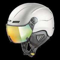 CP New Camurai skihelm wit - meekleurend vizier - kies uit 2 soorten ! - thumbnail