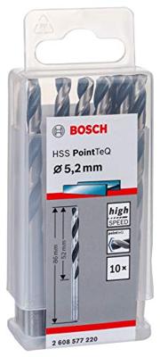 Bosch Accessoires 10X Metaalboor HSS Pointeq 5,2mm - 2608577220 Bosch Accessoires 10X Metaalboor HSS Pointeq 5,2mm - 2608577220