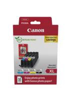 Multipack inktcartridges + fotopapierpakket - CANON - CLI-551XL Zwart/Cyaan/Magenta/Geel - Hoog rendement - thumbnail