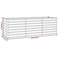 VidaXL Plantenbak verhoogd 240x80x77 cm cortenstaal roestig - thumbnail