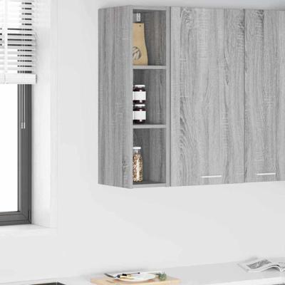 Hangkast Riga Grijs Sonoma 20 x 29,5 x 80 cm Bewerkt hout Hangkast Riga Grijs Sonoma 20 x 29,5 x 80 cm Bewerkt hout