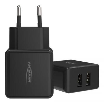 Ansmann HomeCharger HC212 USB-oplader 12 W 2x USB-A Zwart Binnen