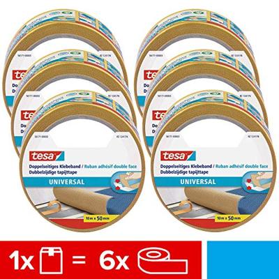 tesa UNIVERSAL 56171 Dubbelzijdige tape (l x b) 10 m x 50 mm 6 stuk(s)