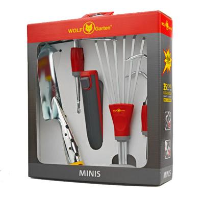 WOLF-Garten multi-star miniset p 262 tuinset (rood/grijs, 5-delig)