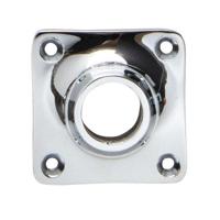 De Oude Deurklink Rozet - Vierkant glanzend Nikkel - thumbnail