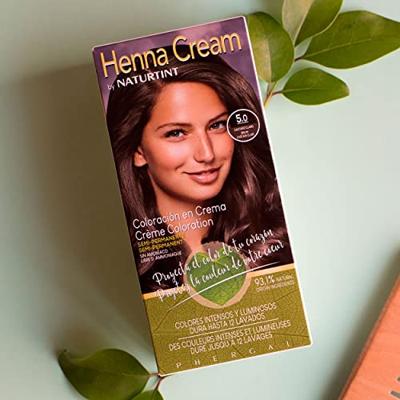 Naturtint Henna Cream 5.0 Licht Kastanjebruin Semi-Permanente Kleuring - thumbnail