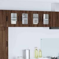 Keukenkast 2 pcs Bruin Eiken 60 x 31 x 40 cm Bewerkt hout - thumbnail