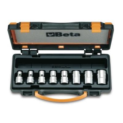 Beta 8-delige set dopsleutels voor Torx® schroeven (art. 910FTX) in kistje 920FTX/C8 - 009200391 Beta 8-delige set dopsleutels voor Torx® schroeven (art. 910FTX) in kistje 920FTX/C8 - 009200391