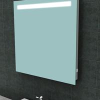 Wiesbaden Tigris LED Badkamerspiegel 80x80cm met Stopcontact - thumbnail