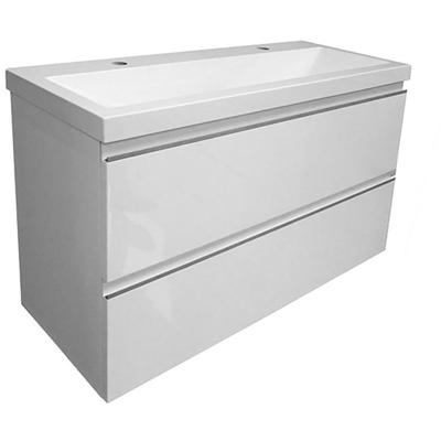 Wiesbaden Shall Onderkast - 100x36cm - Glans Wit