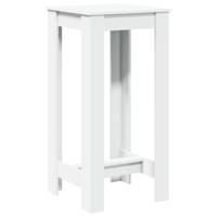 Bartafel 51x50x103,5 cm bewerkt hout wit - thumbnail