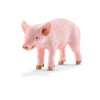 Schleich farm world biggetje staand 13783 - thumbnail