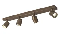 Freelight Spot Razza 4 lichts L 76 cm GU10 brons goud - thumbnail