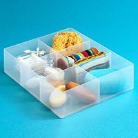 Really Useful Box, office divider met 6 vakjes, transparant - thumbnail