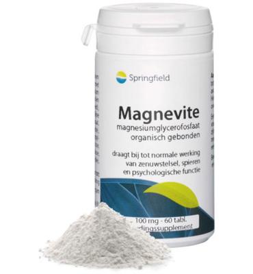 Springfield Magnevite magnesium glycerofosfaat 100 mg 60 Tabletten
