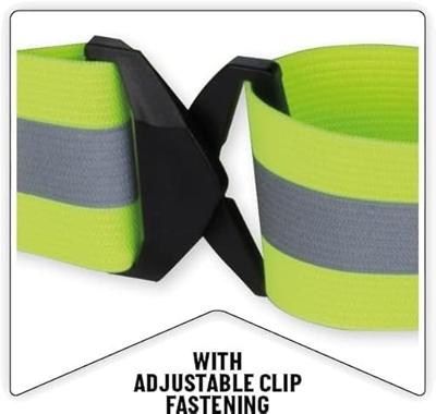 Umbro Reflecterend Hardloopvest + LED Verlichting Geel/Zwart - thumbnail
