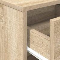 Nachtkastje met lade 40x34x50 cm sonoma eikenkleurig - thumbnail