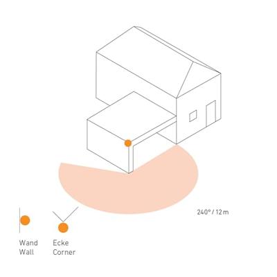 Steinel AUSSENLEUCHTE L 115 S WS 657413 Buitenlamp met bewegingsmelder (wand) LED E27 60 W Wit - thumbnail
