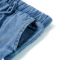 Kindershorts 128 denimblauw - thumbnail