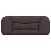 Hoofdbordkussen 100 cm stof donkerbruin - thumbnail