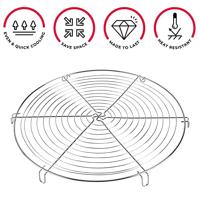 Metaltex dolceforno taartrooster rond 32 cm vertind luxe - thumbnail