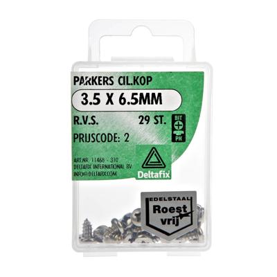 Parkers ck 3,5x6.5mm rvs 29st Deltafix - Deltafix Parkers ck 3,5x6.5mm rvs 29st Deltafix - Deltafix