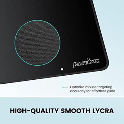 Perixx DX-1000 L Gaming muismat Antislip Zwart