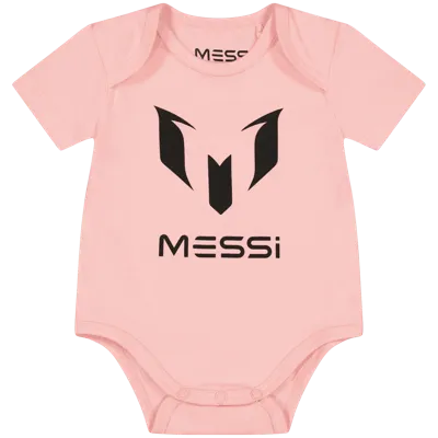 Vingino x Messi Jasi Bodysuit Baby Roze - Maat 3-6 Maanden - Kleur: Roze | Soccerfanshop