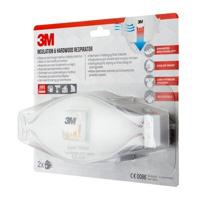 3M Aura Comfort Cool Flow stofmasker, FFP3, met ventiel, pak van 2 stuks - thumbnail