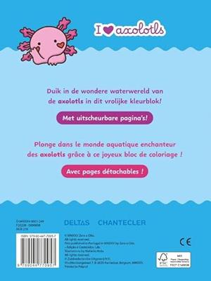 Deltas I love Axolotls Color kleurblok