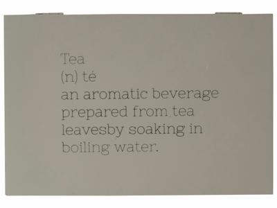 Gusta theedoos 6 Vaks 23x15,5cm Lichtgrijs