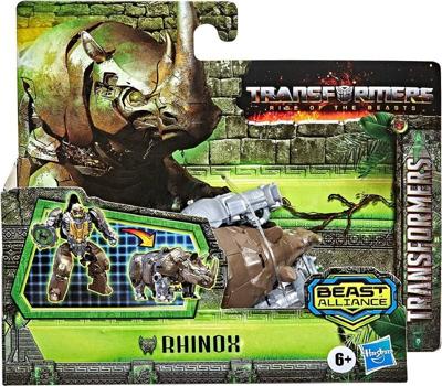 Hasbro transformers rise of the beasts battle changers actiefiguur rhinox