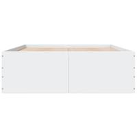 Bedframe LED massief hout wit 120x200 cm - thumbnail