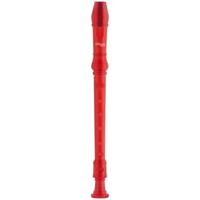 Stagg REC-GER/TRD sopraanblokfluit, Duitse boring, rood - thumbnail