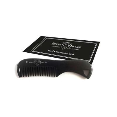 Edwin Jagger Beard & Moustache Beard & Moustache Comb Kam Ref.BMC06 Black 1Stuks Edwin Jagger Beard & Moustache Beard & Moustache Comb Kam Ref.BMC06 Black 1Stuks