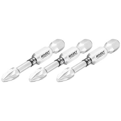 HAZET Bit 2216NSLG-PZ2/3 · 1/4 inch (6,3 mm) zeskant massief · Pozidriv-profiel PZ · 3-delig · SW PZ2 HAZET Bit 2216NSLG-PZ2/3 · 1/4 inch (6,3 mm) zeskant massief · Pozidriv-profiel PZ · 3-delig · SW PZ2