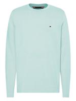 Tommy Hilfiger trui van biologisch katoen mintgroen - thumbnail