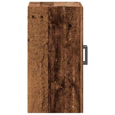 Wandkast 60x31x60 cm bewerkt hout oud houtkleurig