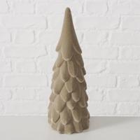 Boltze Home Beeld kerstboom beige set a 2 fluweel - thumbnail