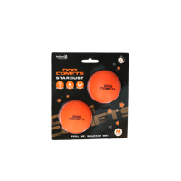 Dog Comets Ball Stardust Oranje M 2-pack - thumbnail