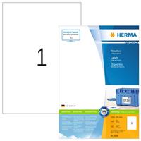 Herma 4428 Universele etiketten 210 x 297 mm Papier Wit 100 stuk(s) Permanent hechtend Inkjet, Laser (zwart/wit), Laser (kleur), Kopiëren (zwart/wit), Kopiëren - thumbnail