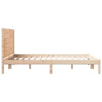 Bedframe extra lang zonder matras massief hout 160x210 cm - thumbnail