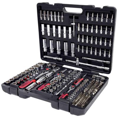 KS Tools KS TOOLS CHROMEplus - Knarre - 195 Stücke - 1/4, 1/2, 3/8 918.0795 Dopsleutelset Metrisch 1/4 (6,3 mm) 195-delig