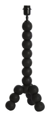 Light & Living Tafellamp 'Veglio' Mangohout, kleur Mat Zwart (excl. kap)