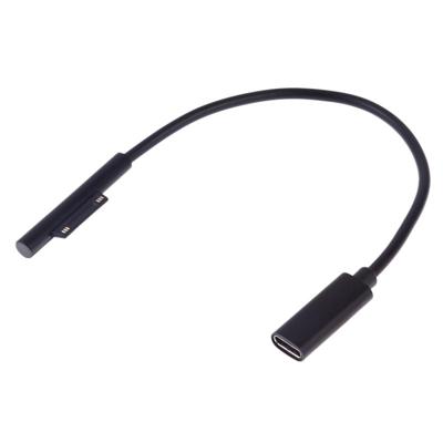 Microsoft Surface Pro 6/5 naar USB-C/type-C Female interfaces power adapter oplader kabel